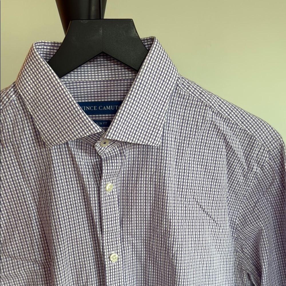 Vince Camuto Purple Button Down Shirt